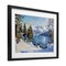 Stupell Industries Winter Mountain Lake Framed Print Under Glass, design by Petal Prints Design